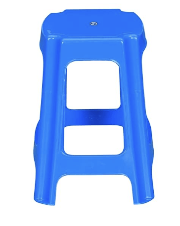 Nilkamal STL06 Strong and Durable Plastic Seating Stool for Home | Bedroom | Bathroom | Kitchen | Living Room | Office | Adult | Kids | Children's & Garden Stool with high Load Capacity (Deep Blue) - Image 3